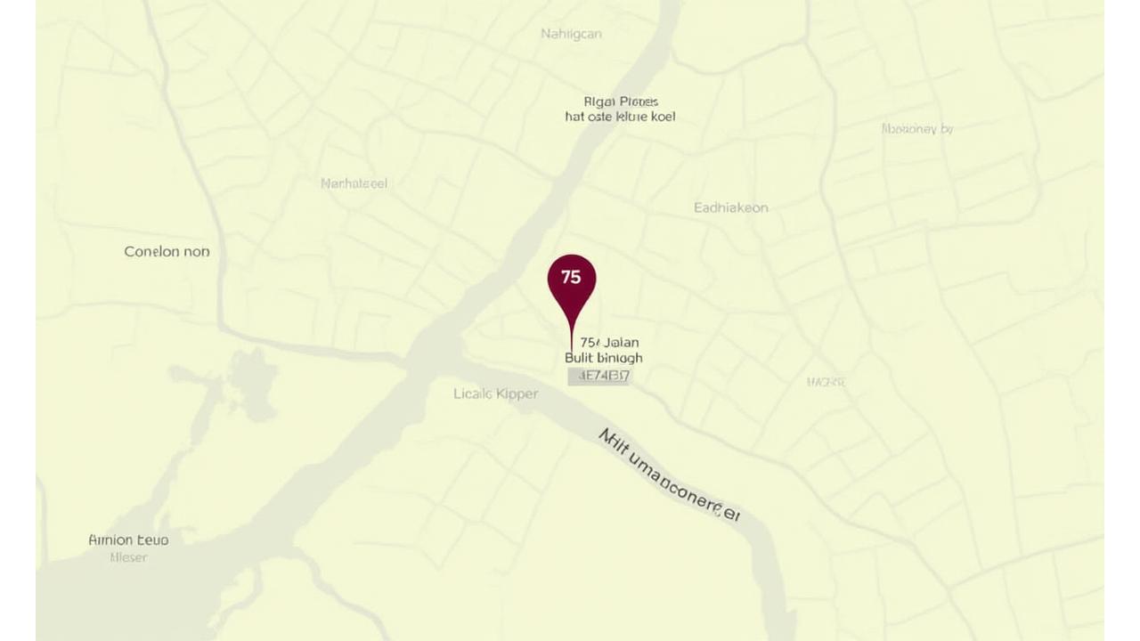 Map showing the location of Bunga Kopi at 75, Jalan Bukit Bintang, Kuala Lumpur